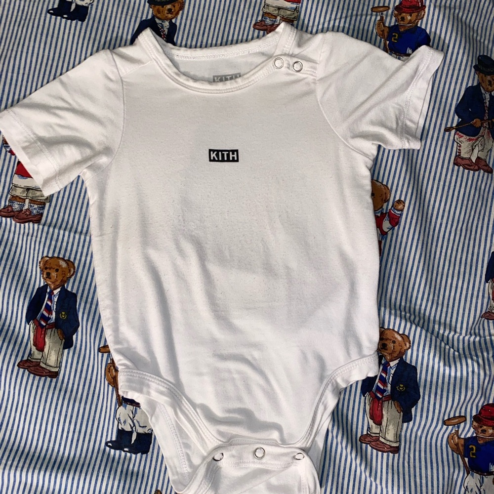 Kith Classic White Kids Bodysuit Onesie